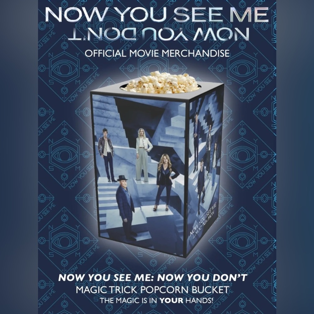 Now You See Me Popcorn‎ Bucket, official merchandise,